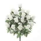 Bouquet artificiel rose Gyspophile 18 tiges H.59 cm blanc